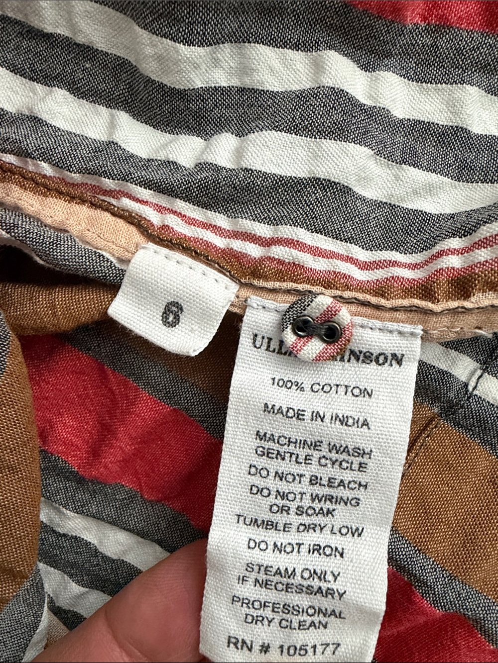 Ulla Johnson Top Adana Tank Ruffle in Poppy Stripe - Picture 6 of 6